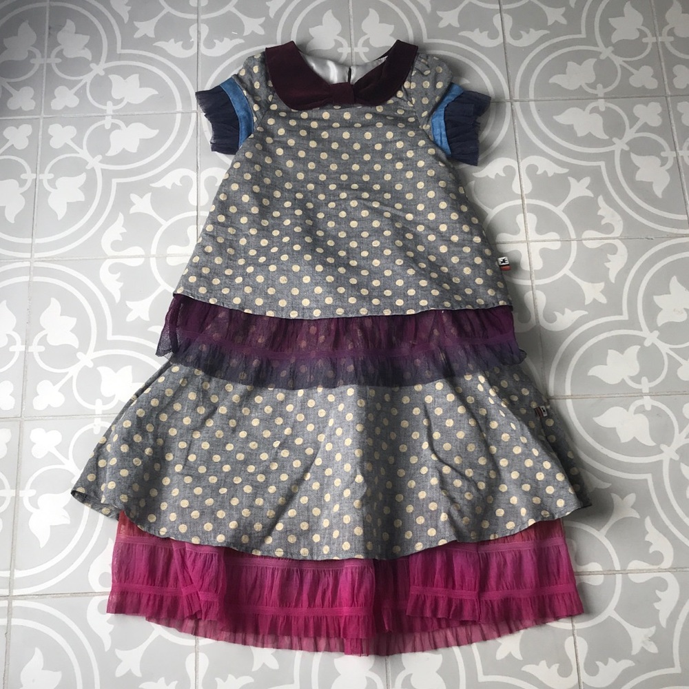 La Miniatura polka dot dress (2 pieces)